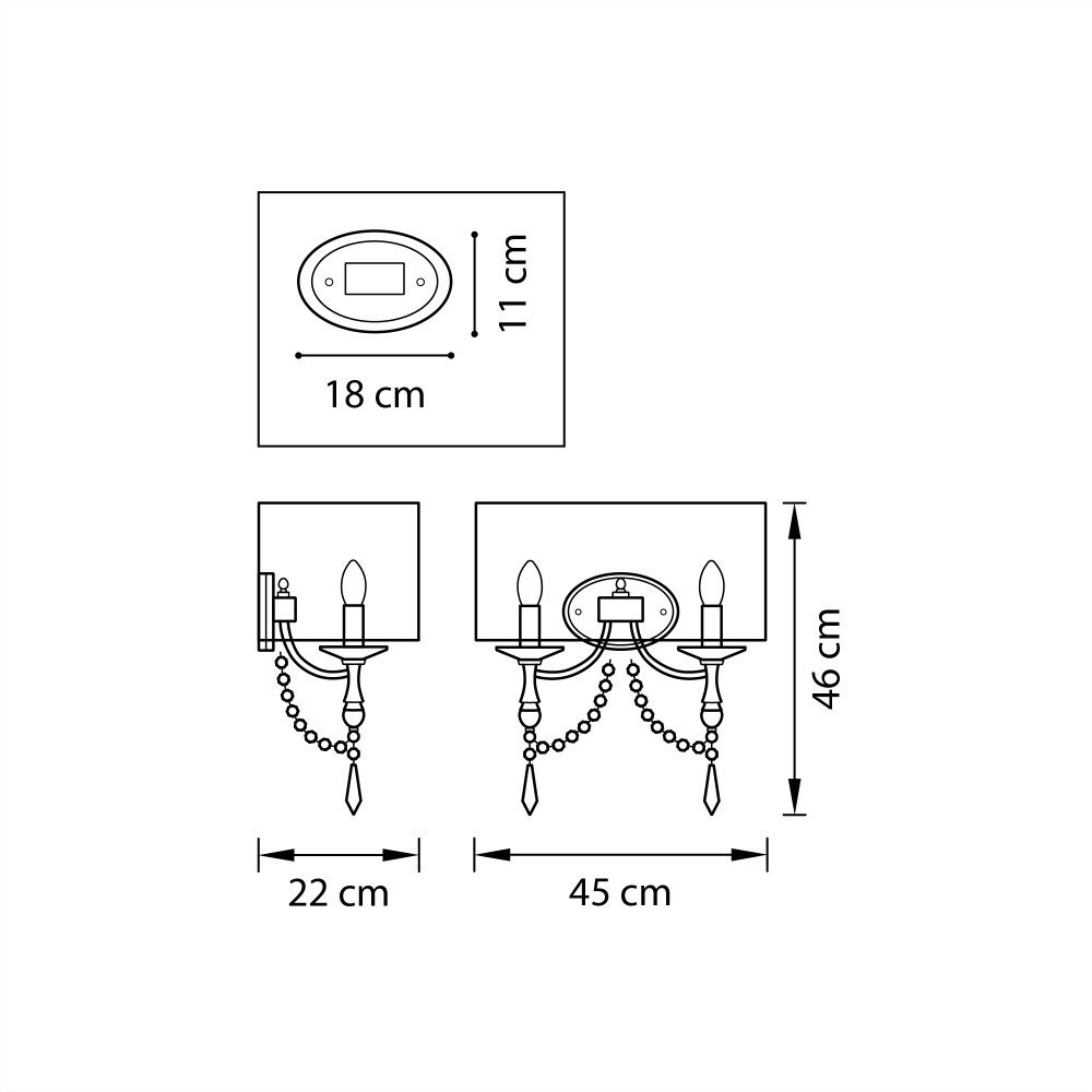 Lightstar (MB500012-2) Бра PARALUME 2x40W E14 ЗОЛОТО (в комплекте) Lightstar (MB500012-2) Бра PARALUME 2x40W E14 ЗОЛОТО (в комплекте)